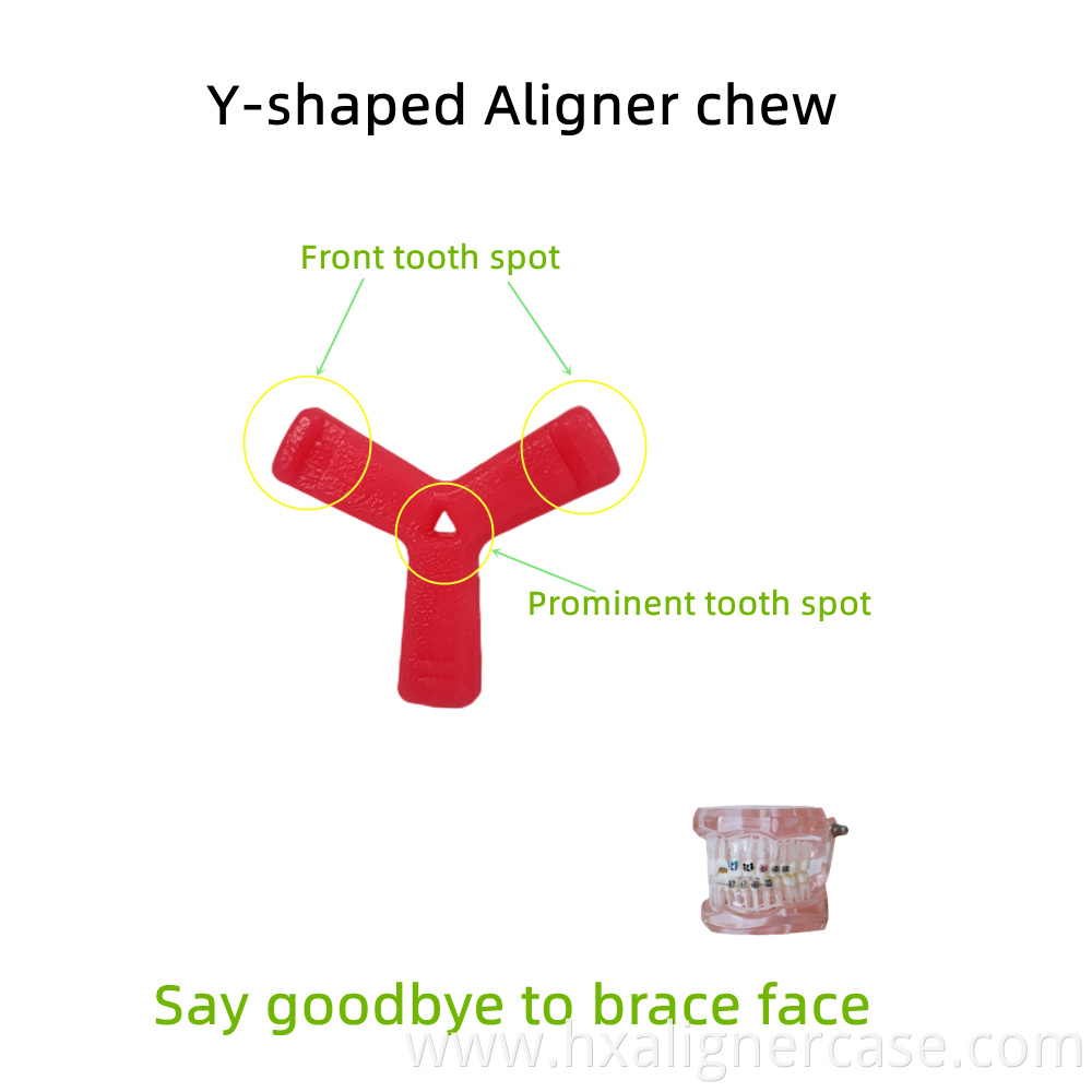 New Fruit Flavors Orthodontic Bracket Invisible Corrective Chewies Aligner Seater Chewies